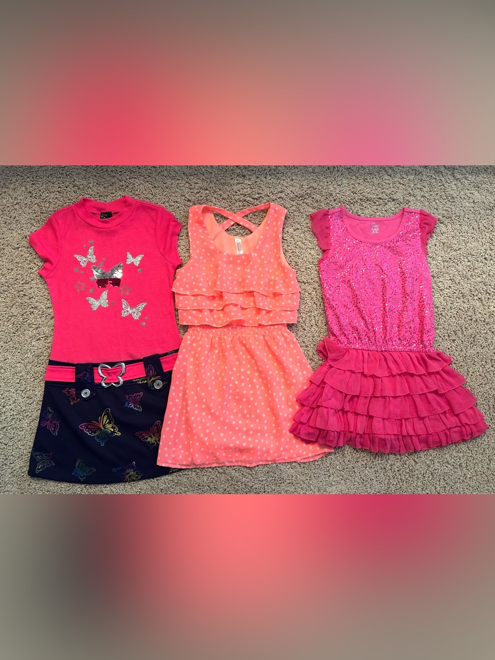 Lot of 13 Girls Size M 7/8 Medium Dresses - sundresses, tulle, fashion, Spring - Picture 5 of 10